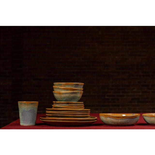 2000 - 2009 Vintage Pigeon River Pottery "Ownby" Dinner Service Set - 36 Pieces For Sale - Image 5 of 18