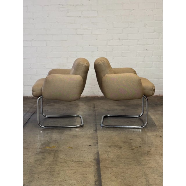 1980s Cantilevered Loungers Attributed to Harvey Probber - Pair For Sale - Image 9 of 12
