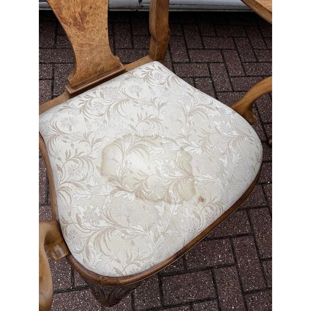 Art Deco Burr Walnut Extending Dining Table and Chairs, Set of 9 For Sale - Image 17 of 18