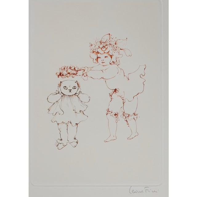 Léonor Fini, The Coronation of the Cat, Original Engraving For Sale