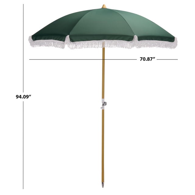 Shade your sunny days with ease using the Valencia 6.5 ft beach umbrella in a rich hunter green. This stylish outdoor...