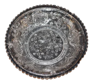 19th C Boston & Sandwich Early American Pressed Glass Dish