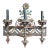 19th Century Aesthetic Movement Polychrome Cast and Hand Wrought Iron Wall Sconce For Sale