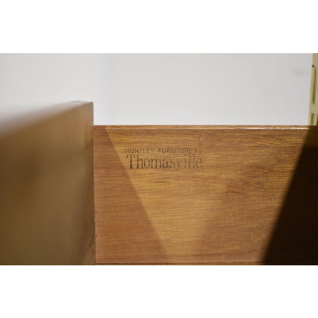 1970s Campaign Chinoiserie Credenza With Double-Ring Hardware Huntley by Thomasville For Sale - Image 13 of 13