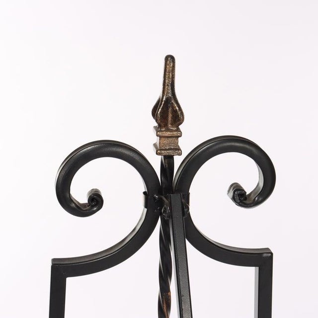 Vintage Mixed Metal Art Display Easel 20thC Measures - 60" x 18 3/4" x 20" A vintage mixed metal art display easel from...