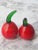 Pair of Vintage Blown Glass Cherries For Sale - Image 4 of 9