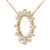 Haus of Brilliance 14K Yellow Gold Plated Sterling Silver 3/4 Cttw Diamond Starburst Pendant Necklace For Sale - Image 4 of 5