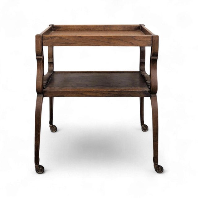 Vintage Serving Bar Cart For Sale - Image 5 of 5