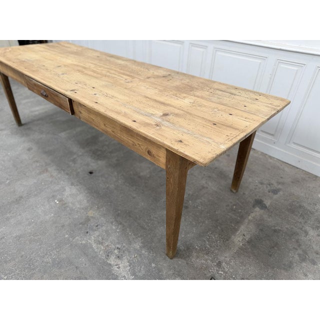 Lyon Farmhouse Table in Fir and Oak, 1930s For Sale - Image 6 of 10