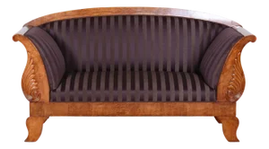 Biedermeier Castle Sofa in Birch, 1820s