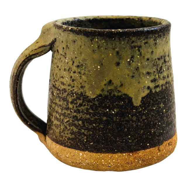 Two Toned Studio Pottery Mug For Sale