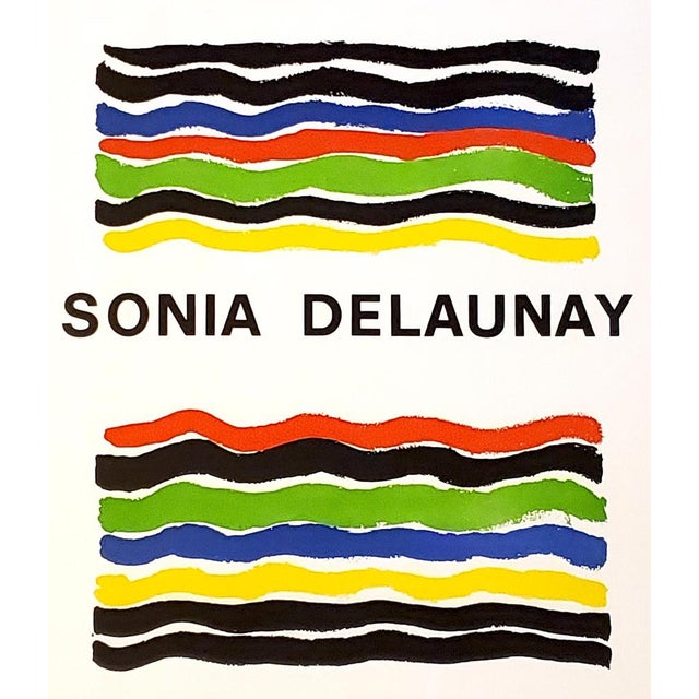Sonia Delaunay with myself Poster-lithograph, 1970 Mourlot lithograph for the promotion of the series with myself,...