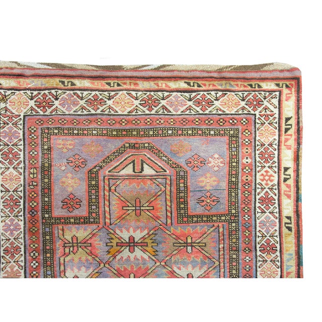 Early 20th Century Early 20th Century Azerbaijani Kuba Rug For Sale - Image 5 of 14