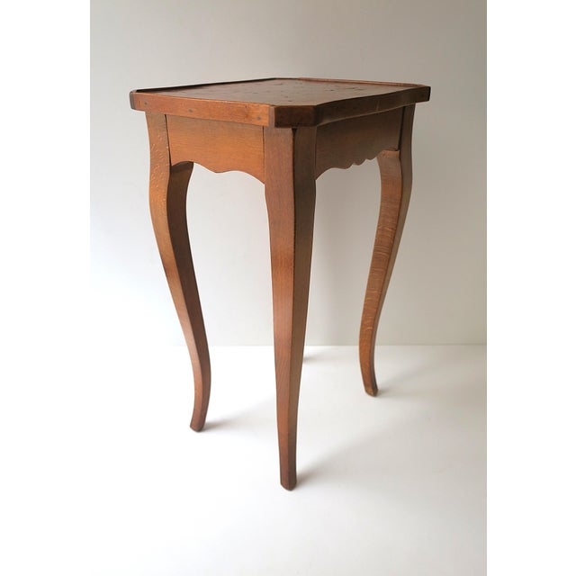 Rococo Style End Side Accent Table With Burl Top, Small For Sale - Image 9 of 14