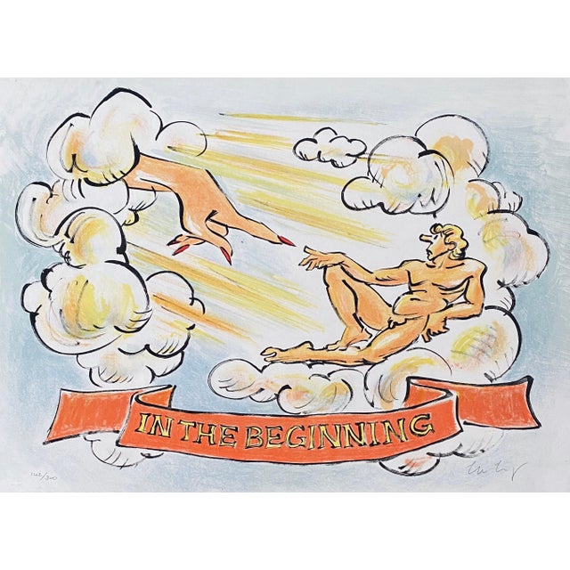 Sandro Chia (Italian, 1946) Children Holiday, 1984 Lithograph in colors on six sheets of Somerset soft white, 71 x 77...