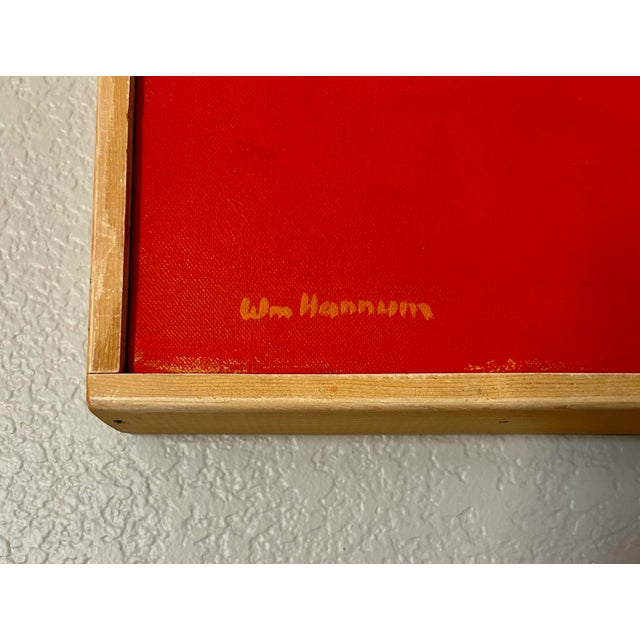 Artist: William P Hannum (1947 - 1998) Signature: Signed at lower left. Oil or Acrylic On Canvas. Listed Artist: William...