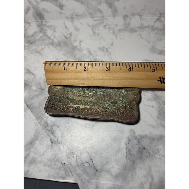 Antique Brass Parthenon Ashtray Catchall For Sale - Image 9 of 9