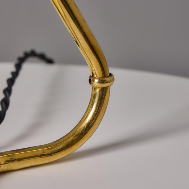 1950s Erik Warna 'Gk14' Black and Brass Perforated Shade Table Lamp For Sale - Image 12 of 18
