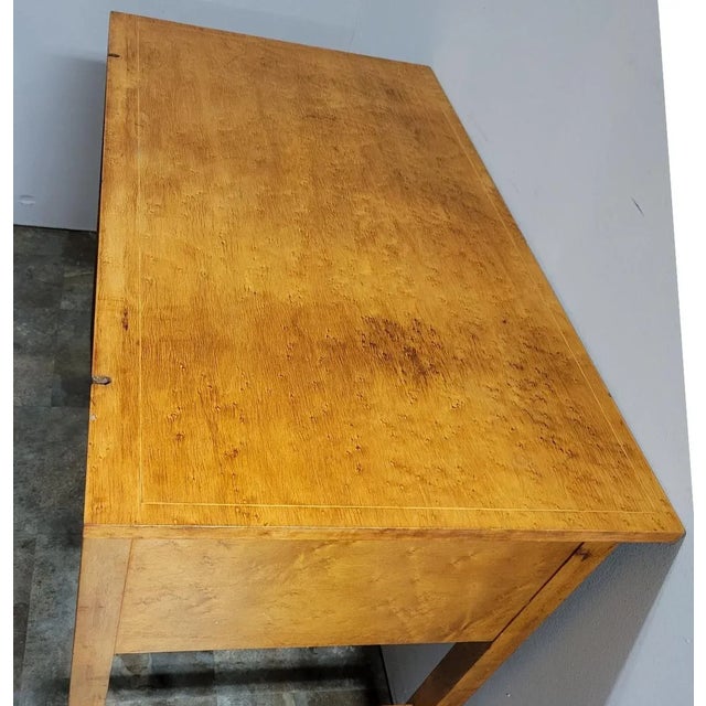 Brown American Hepplewhite Revival Bird’s-Eye Maple Writing or Vanity Table, C. 1900 For Sale - Image 8 of 17