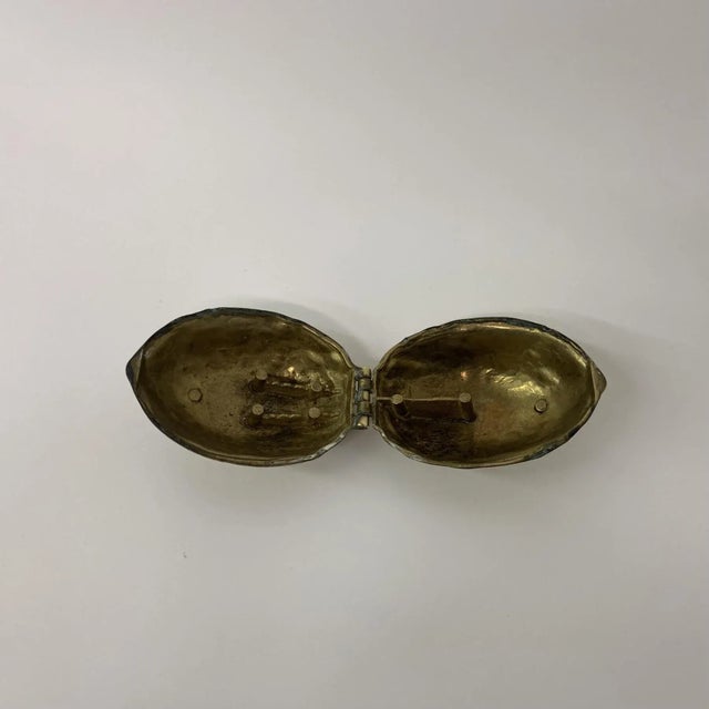 Brass Walnut Shaped Nutcracker, 1970s For Sale - Image 3 of 11