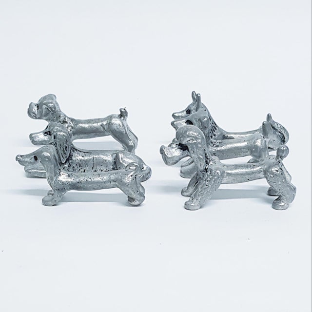 Pewter Dog Breed Kniferests by Les Étains De La Fountain, 1970s, Set of 6 For Sale - Image 9 of 10