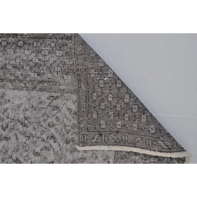 Turkish Oushak Anatolian Grey Carpet For Sale - Image 3 of 10