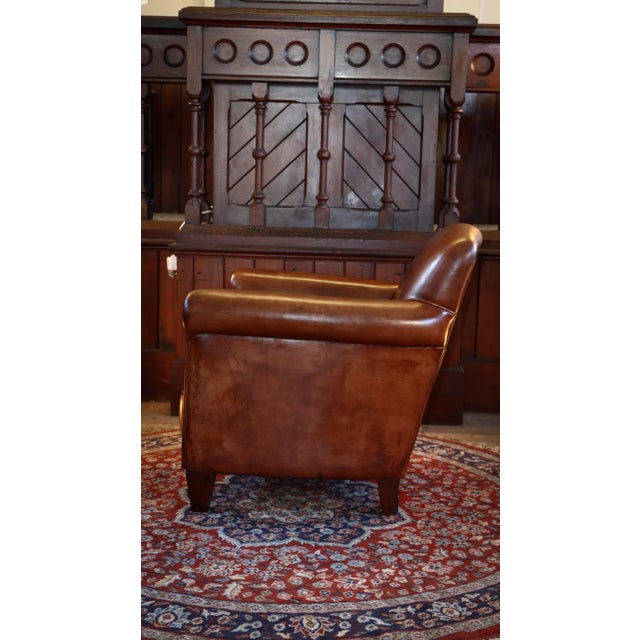 Burlington Library Club Fireside Armchair in Leather from Laura Ashley, 2010s For Sale - Image 10 of 18