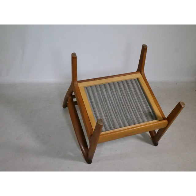 Beige Mid-Century Teak High-Back Chair by Juul Kristensen, Denmark, 1960s For Sale - Image 8 of 14