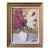 Mid-Century Modern Swedish "Hyacinths" Vintage Floral Still Life Oil Painting, Framed For Sale