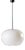 Big Pendant Lamp in White Glass by Valasske Mezirici, Czechoslovakia, 1960 For Sale