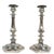 Louis XIV Style Silvered Bronze Candlesticks, Set of 2 For Sale - Image 6 of 6