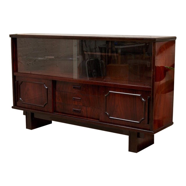 Vintage Rosewood Display Cabinet For Sale