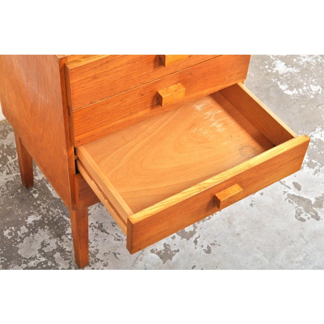 Wood Vintage Chest of Drawers in Oak, 1960s For Sale - Image 7 of 9