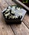Art Deco Vintage Chinese Black Lacquer Mother-of-Pearl Inlaid Hexagonal Banchan Serving Box For Sale - Image 3 of 14