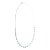 Art Deco 18k Yellow Gold 12.34ct Round Cabochon Blue Topaz Beaded Necklace For Sale - Image 3 of 10