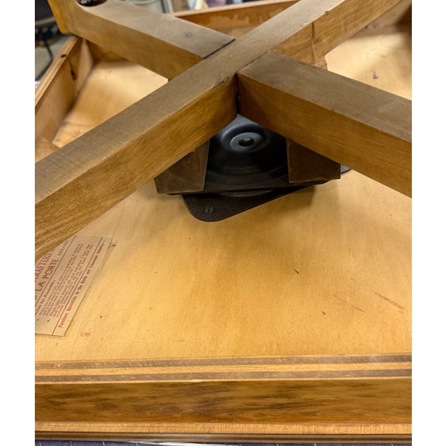 Wood Mid-Century Modern Rotating Top Coffee Table by Universal Woodcrafters Inc., 1950s For Sale - Image 7 of 9