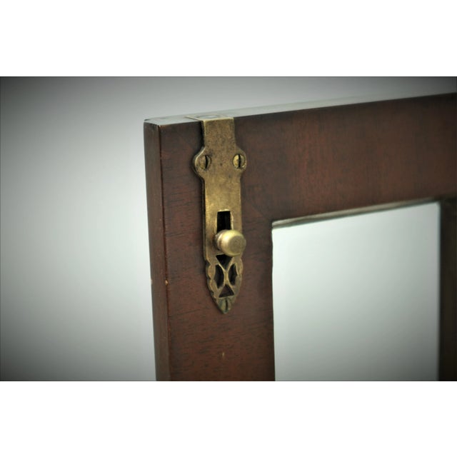 Brown Master Craftsman Chinese Chippendale Mahogany Display Cabinet For Sale - Image 8 of 12