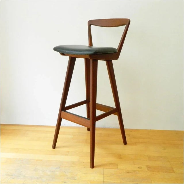 Teak Bar Stools by Henry Rosengren Hansen for Brand Möbeltiliebie, 1960s For Sale - Image 9 of 9