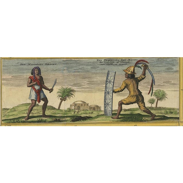 Antique Map of Manipa by F. Valentijn, 1726 For Sale - Image 3 of 9
