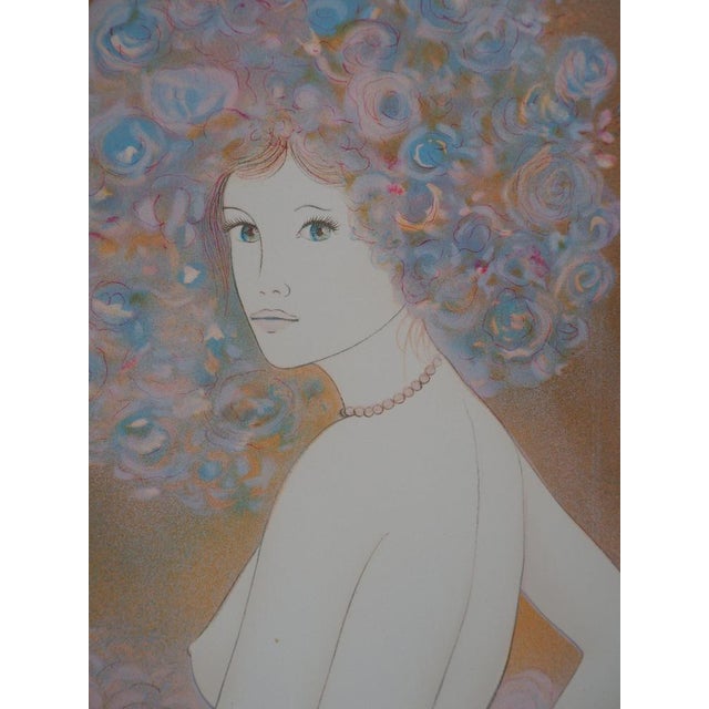Guy Ribes, Jeune fille en fleurs, Nude, Lithograph For Sale - Image 5 of 8