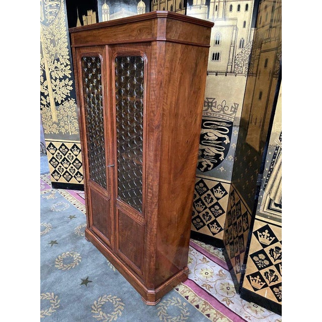 Louis Philippe Bookcase Cabinet in Wood For Sale - Image 3 of 10
