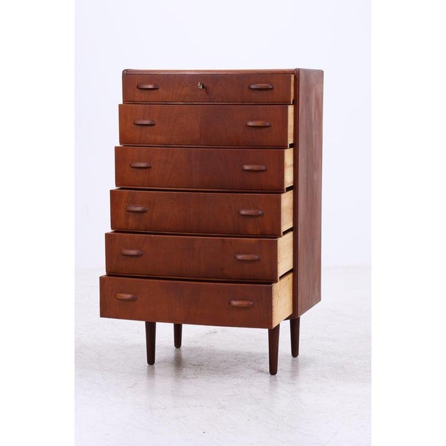 Mid-Century Teak Chest of 6 Drawers For Sale - Image 5 of 13