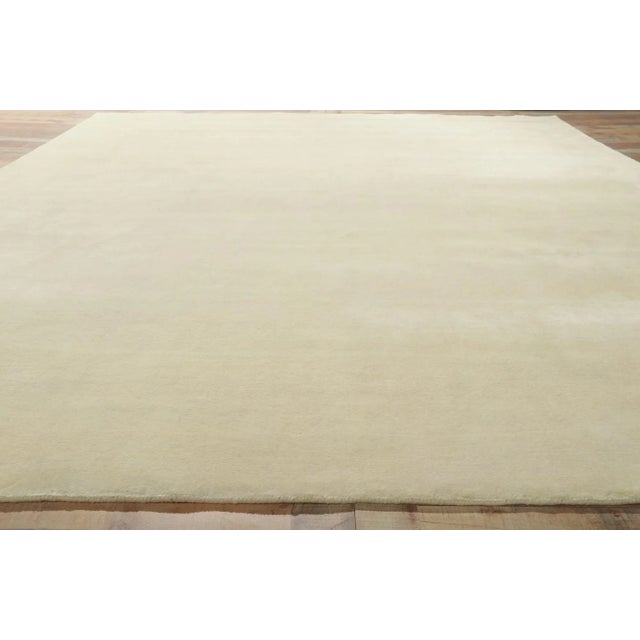 Textile Ivory Area Rug With Minimalist Style - 09'11 X 12'11 For Sale - Image 7 of 9