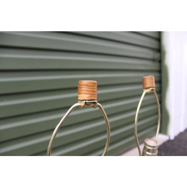Vintage Pair of Lamps, Ceramic For Sale - Image 4 of 6
