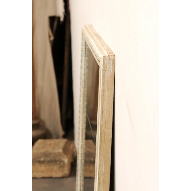 Beige 19th Century French Painted Wood Mirror For Sale - Image 8 of 12