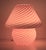 Large Vintage Mushroom Table Lamp in Pink Swirl Glass, 1970s For Sale - Image 12 of 13