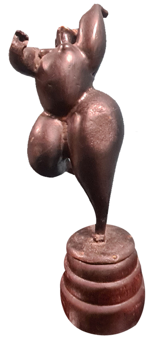 Sinuous Female Figure in Bronze, 1970s