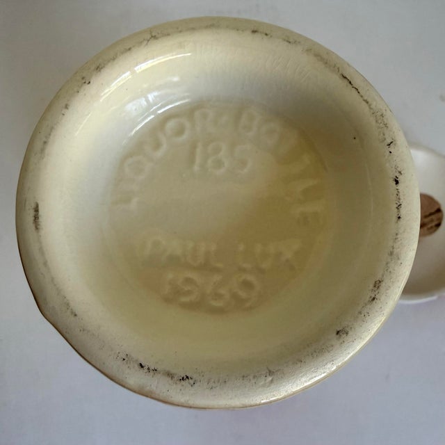 Vintage Paul Lux 1969 Ceramic Hot Air Balloon Liquor Decanter For Sale - Image 10 of 11