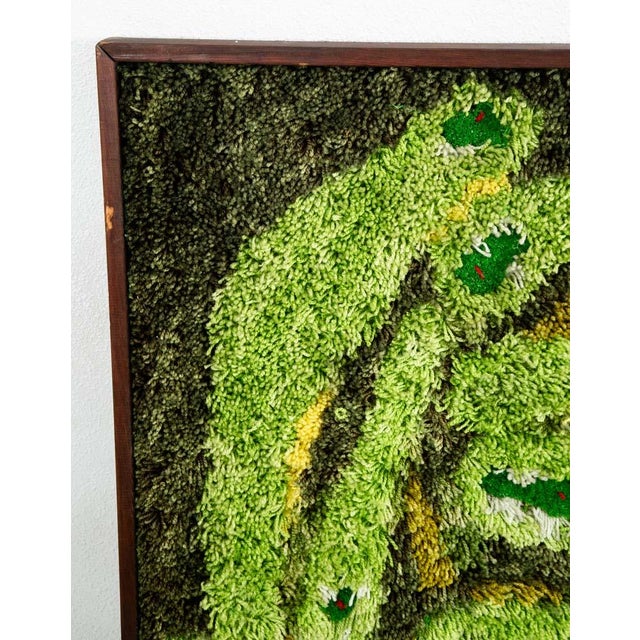 Mid Century Modern Tapestry Wall Hanging Rug Abstract Golf Course Links Shag 5x4 For Sale - Image 12 of 12
