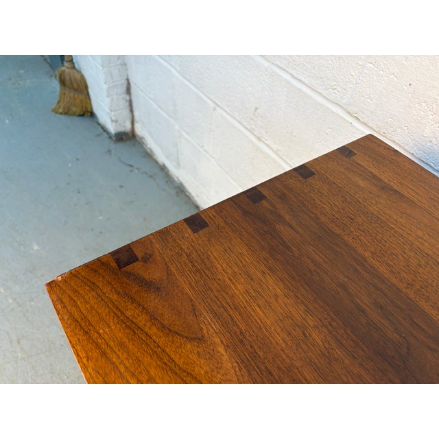 Mid 20th Century Walnut Nine Drawer Dresser by Detroit Furniture Co. For Sale - Image 11 of 15